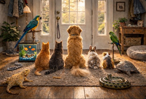 Pets waiting at home